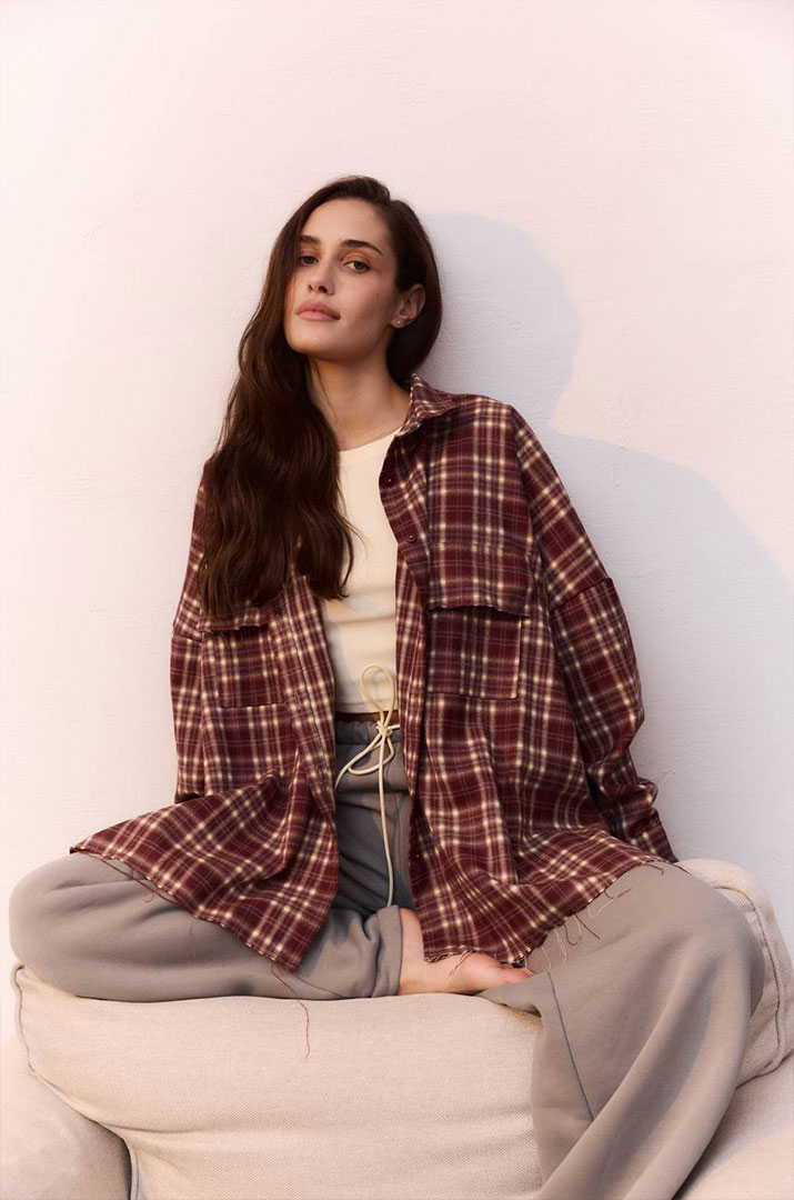 Сорочка в клітинку