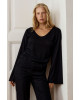 Лонгслів з розрізами на рукавах