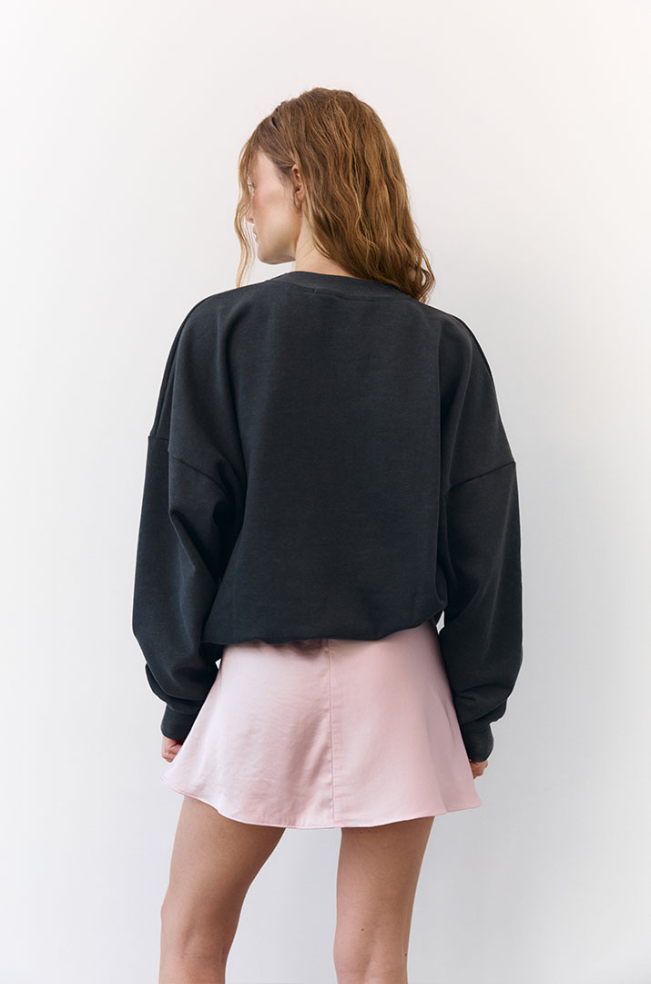 Світшот з вишивкою "Good Karma"