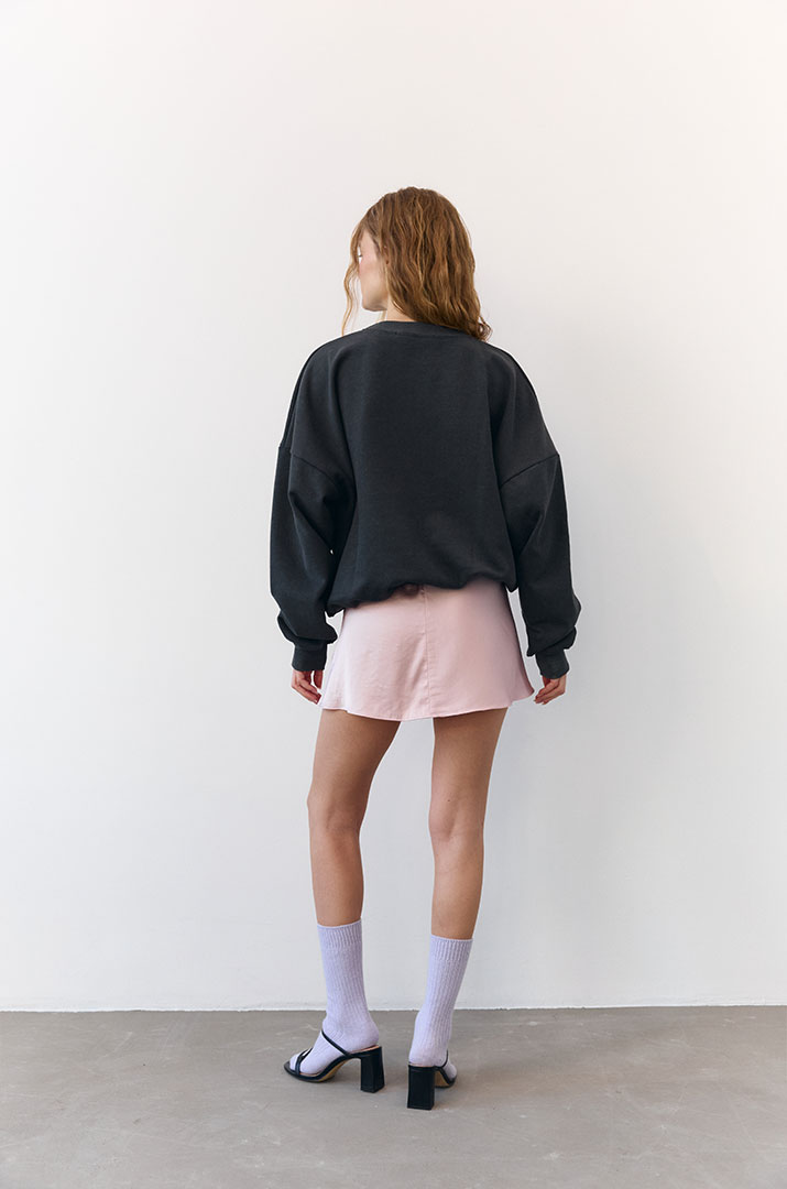 Спідниця міні сатин