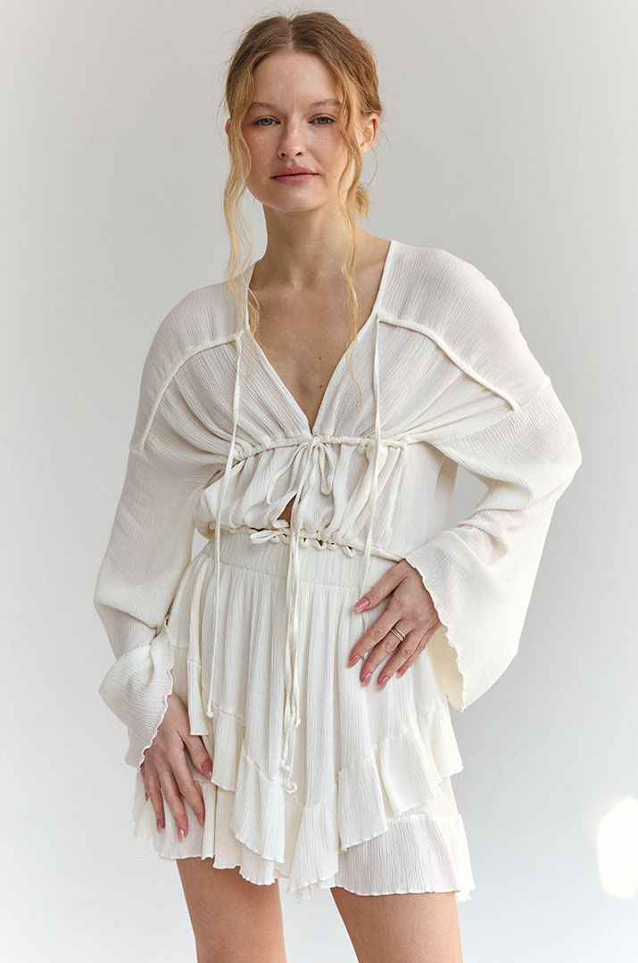 Блуза на зав'язках