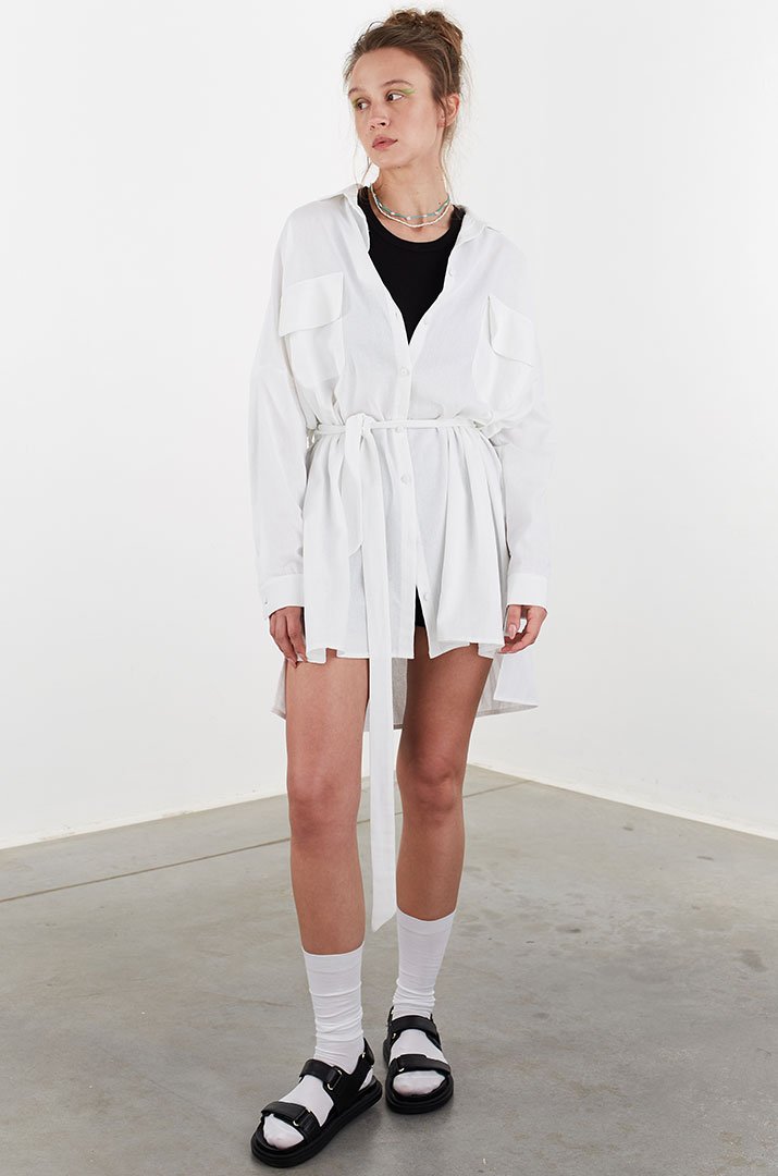 White linen shirt "Irina Tydnyuk" White linen shirt "Irina Tydnyuk"