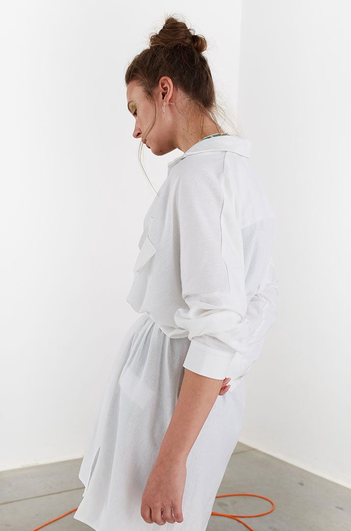 White linen shirt "Irina Tydnyuk" White linen shirt "Irina Tydnyuk"