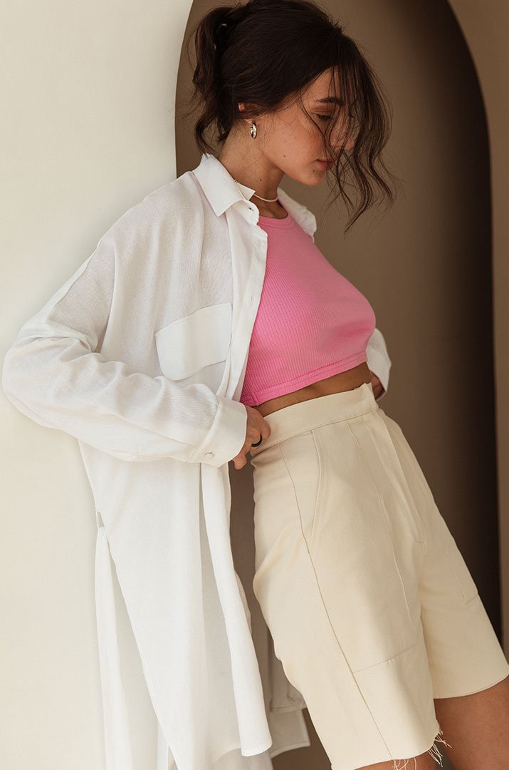 White linen shirt "Irina Tydnyuk" White linen shirt "Irina Tydnyuk"