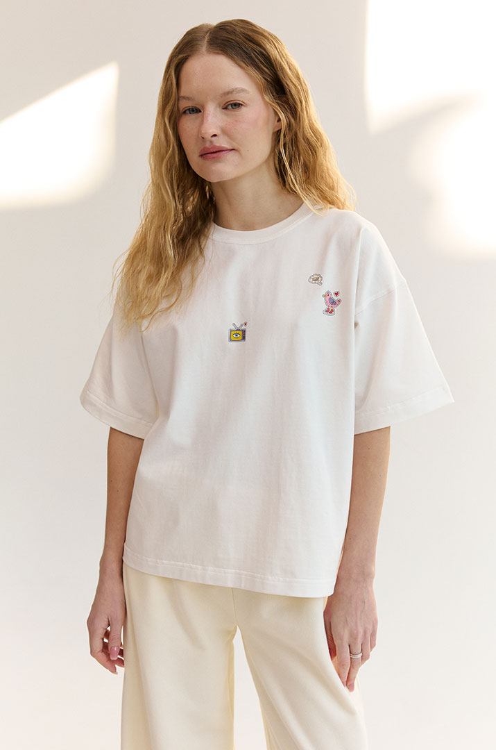 Футболка з принтом "TV"