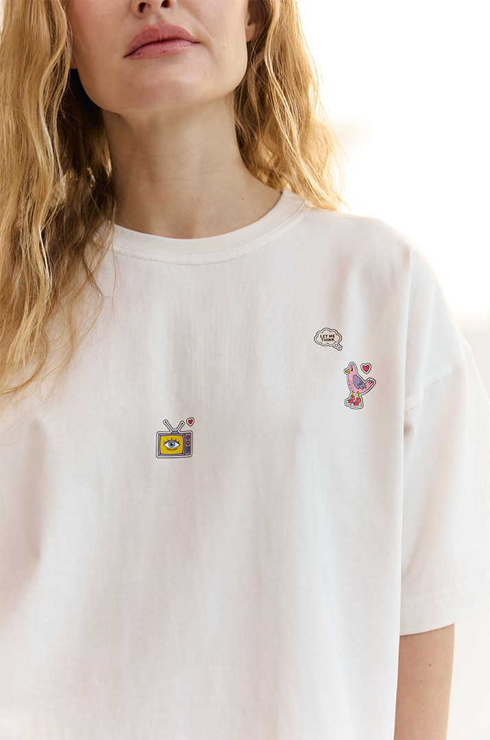 Футболка з принтом "TV"