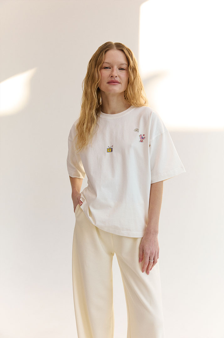 Футболка з принтом "TV"