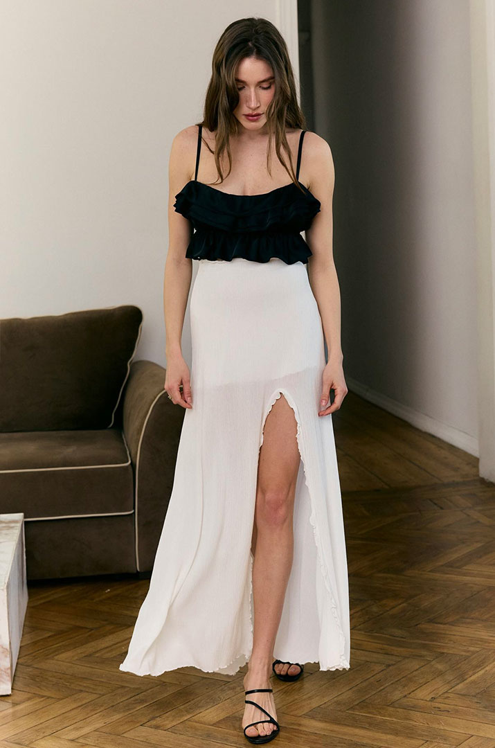 Спідниця з розрізом